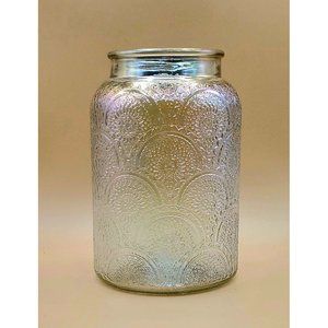 MAINSTAYS IRIDESCENT SUN FLOWER VASE 4.7 in x 4.7 in x 7 in
